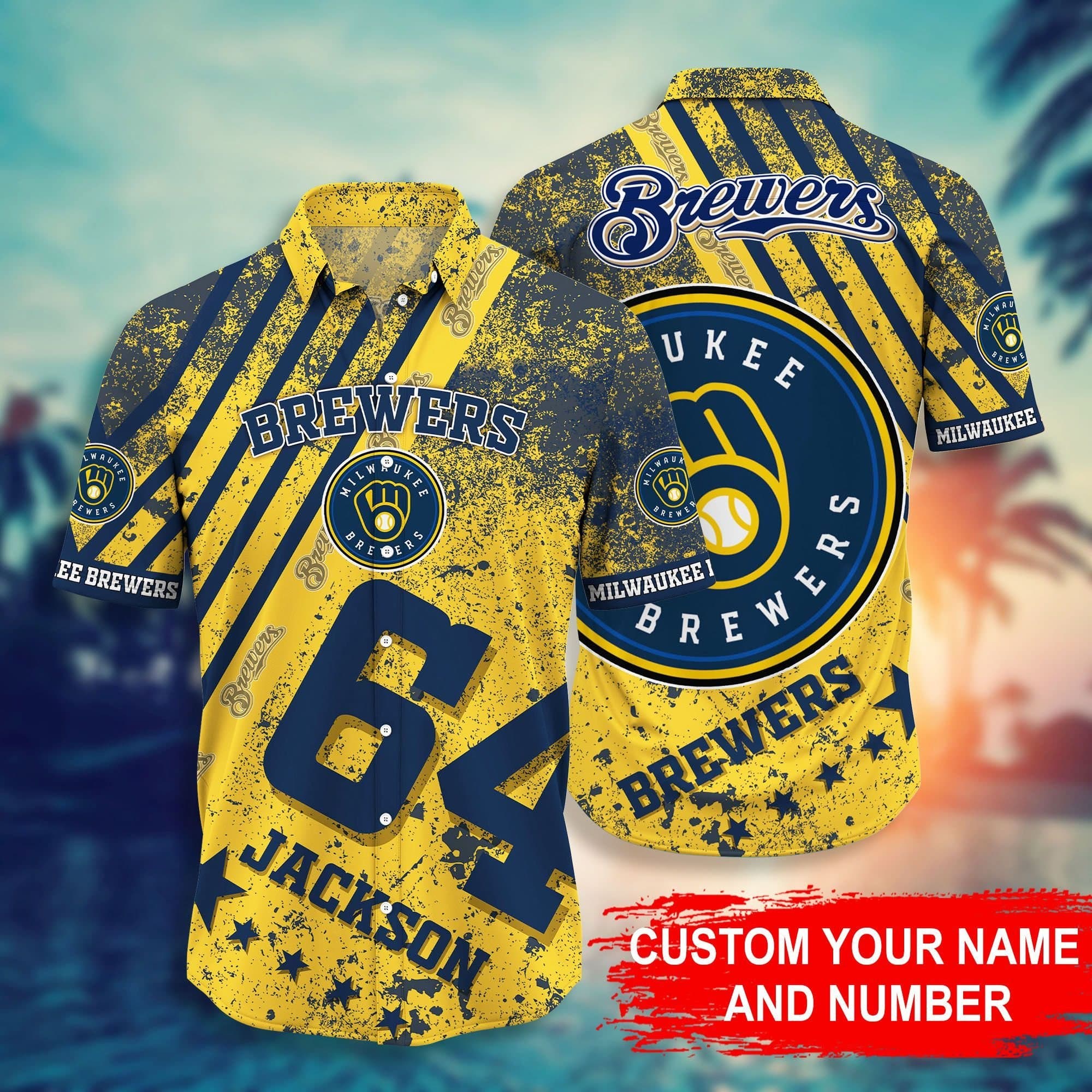  Milwaukee Brewers MLB Custom Hawaiian Shirt