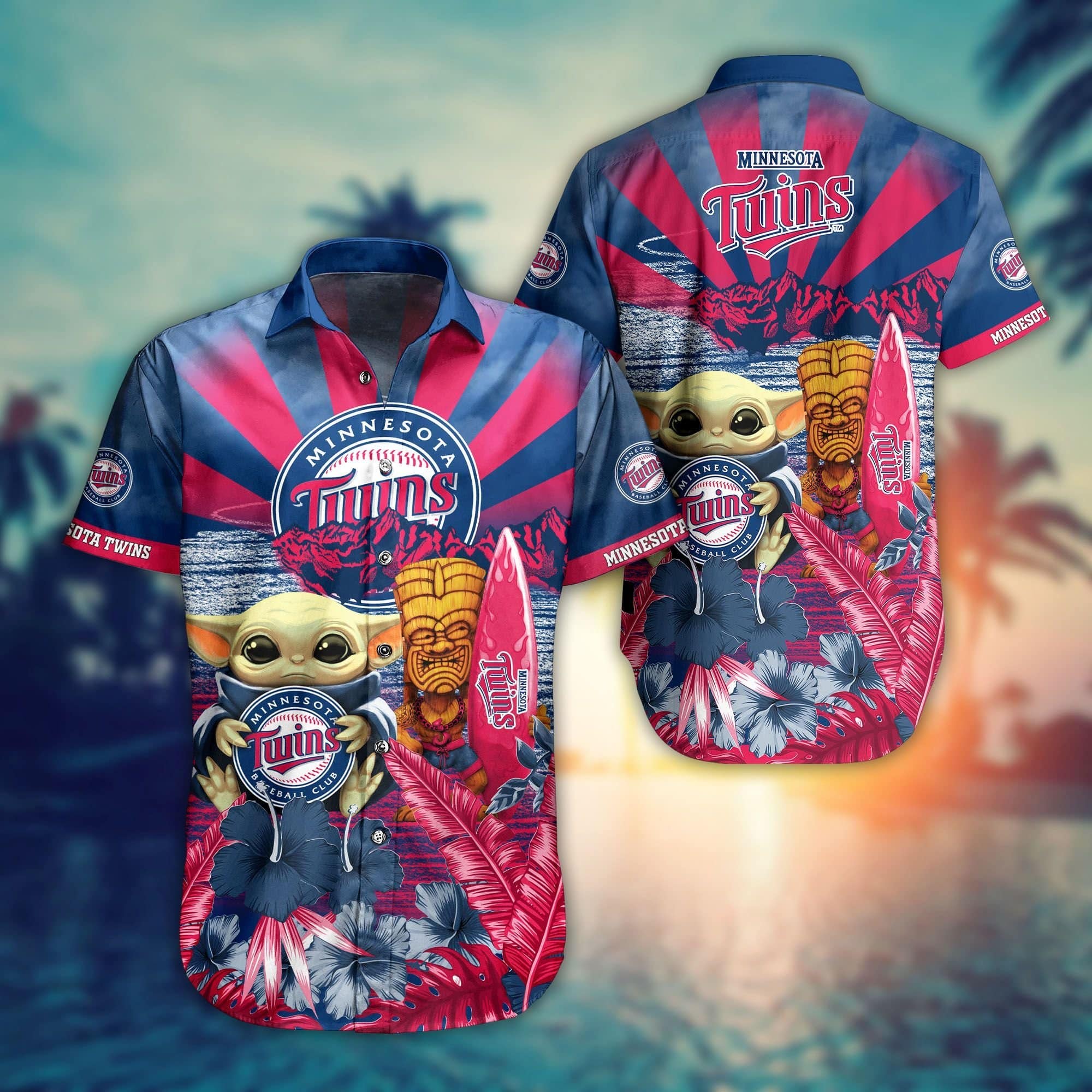  Minnesota Twins MLB Baby Yoda Hawaiian Shirt