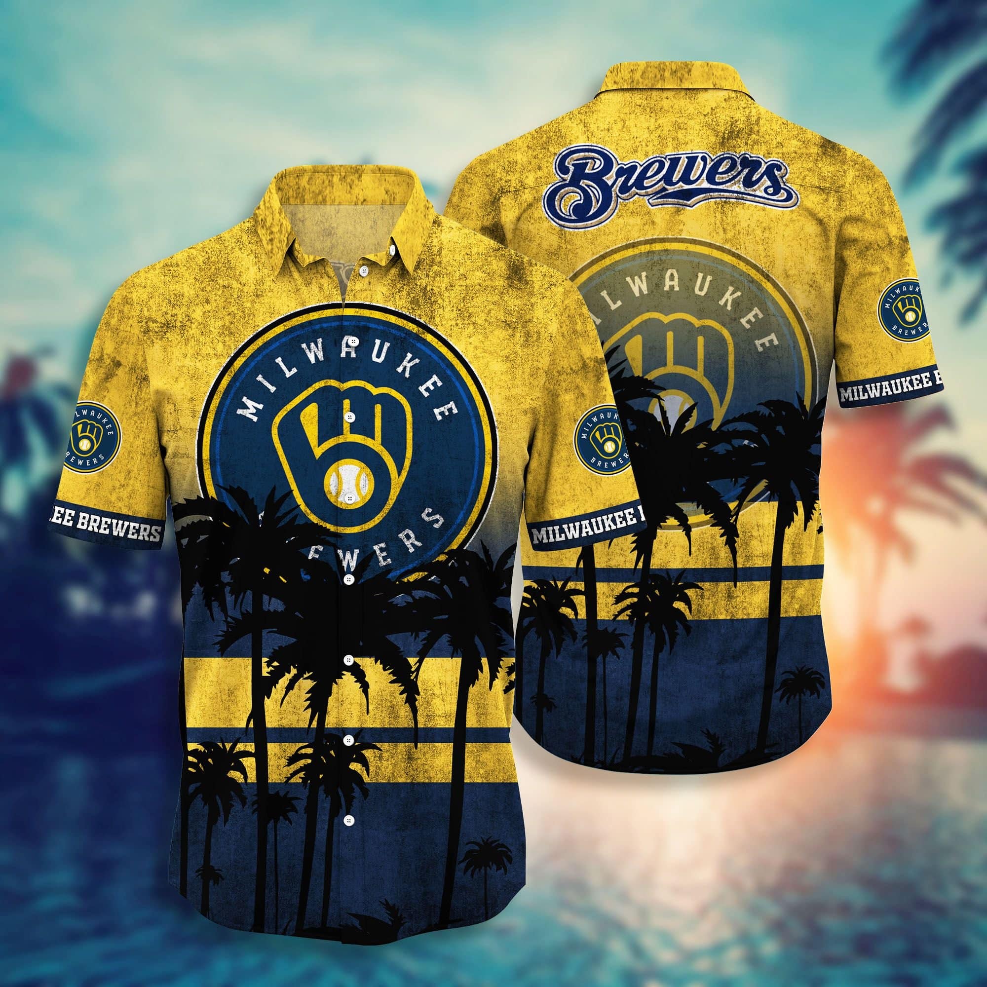  MLB Milwaukee Brewers New Design Hawaiian Shirt