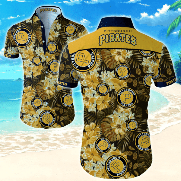  MLB Pittsburgh Pirates 1 Hawaiian Graphic All Over Printawaiian