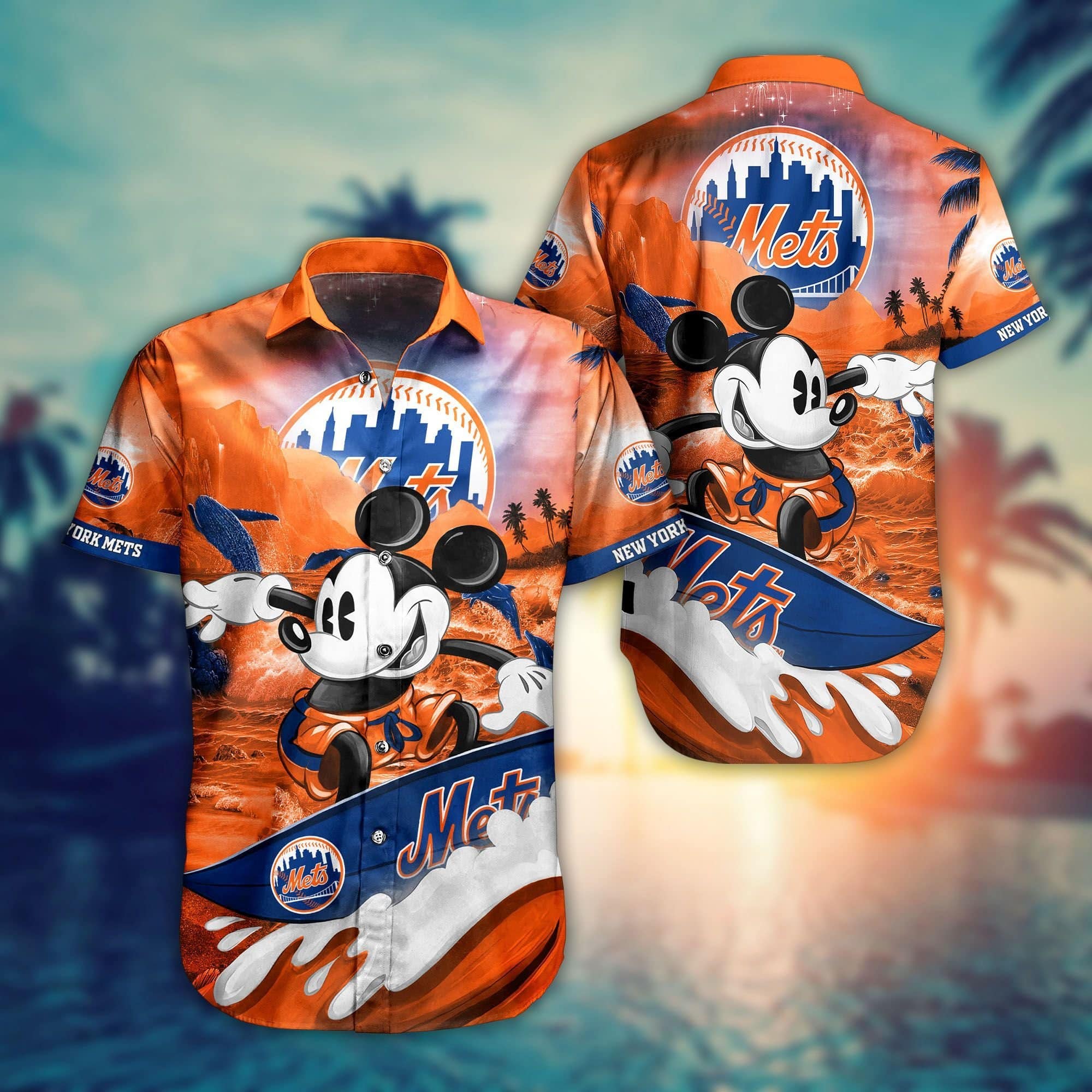  New York Mets Mickey MLB Hawaiian Shirt