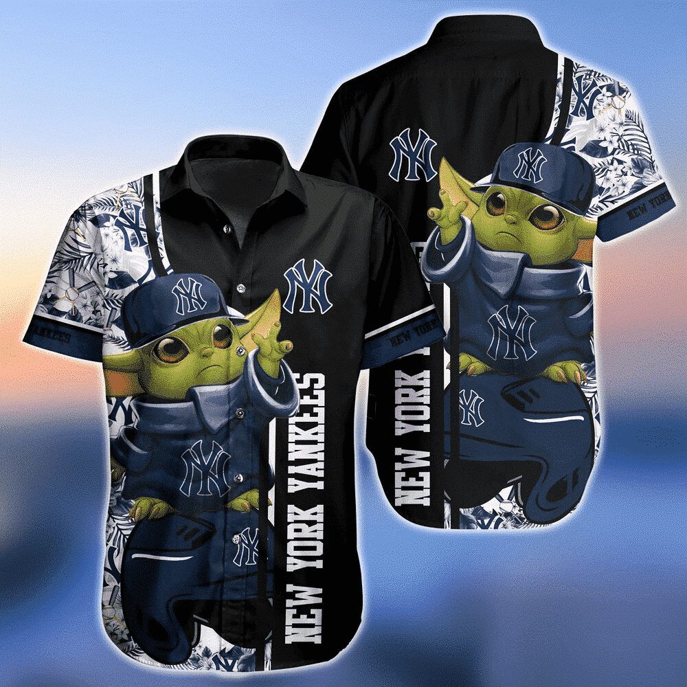  Newyork Yankees Baby Yoda MLB Hawaiian Shirt MT23