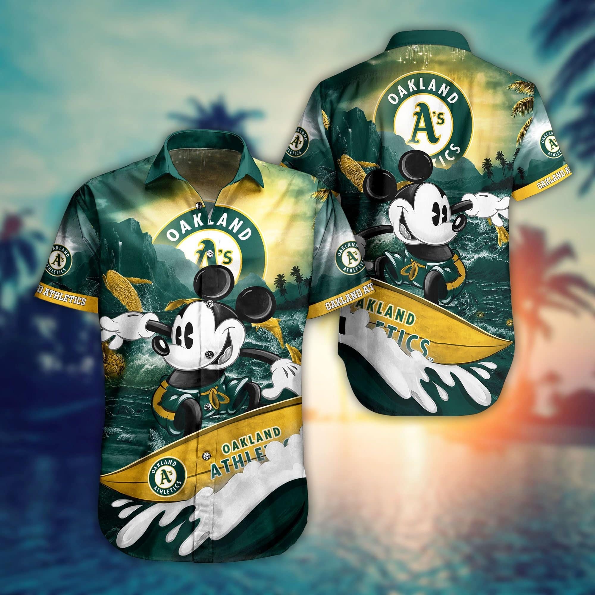  Oakland Athletics Mickey MLB Hawaiian Shirt