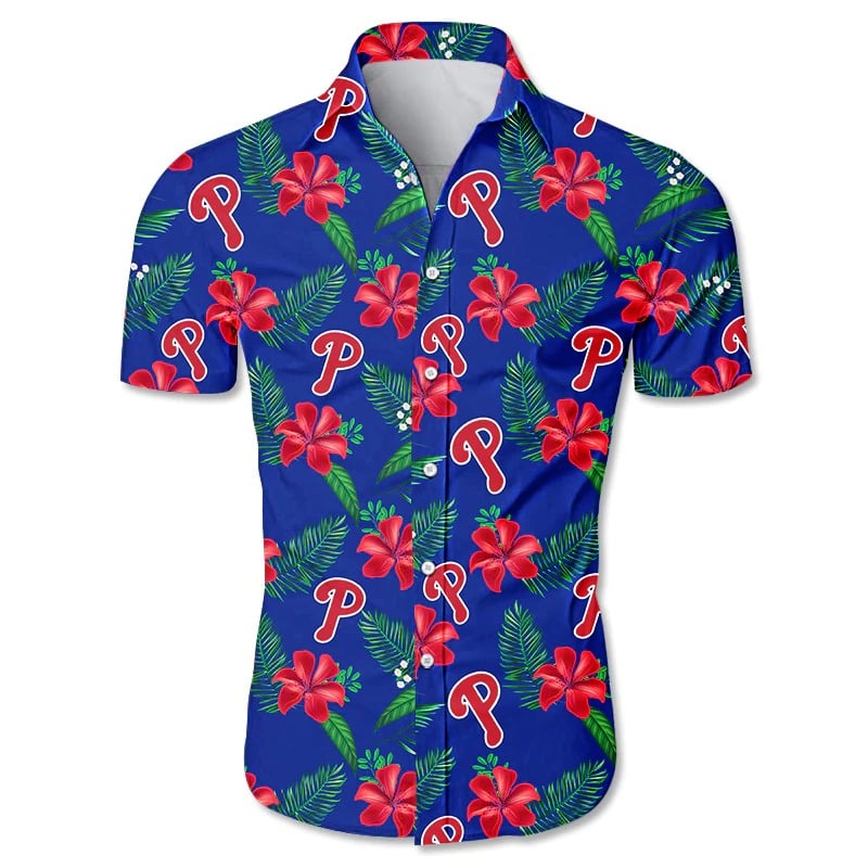  Philadelphia Phillies Hawaiian Shirt Tropical Flower Gift For Fans