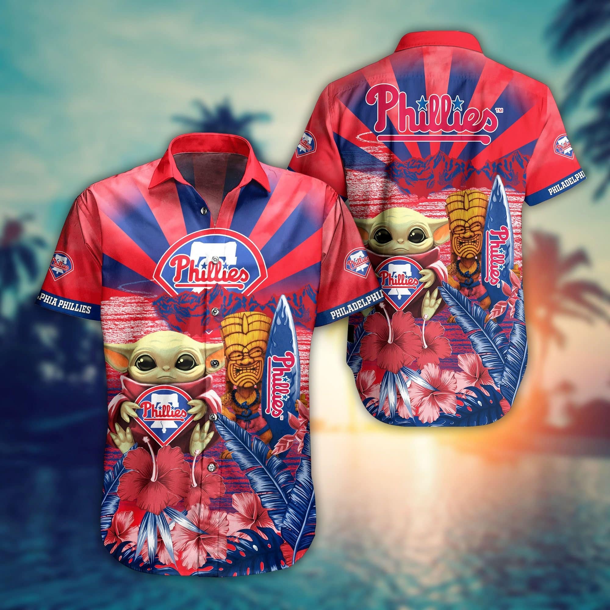  Philadelphia Phillies MLB Baby Yoda Hawaiian Shirt