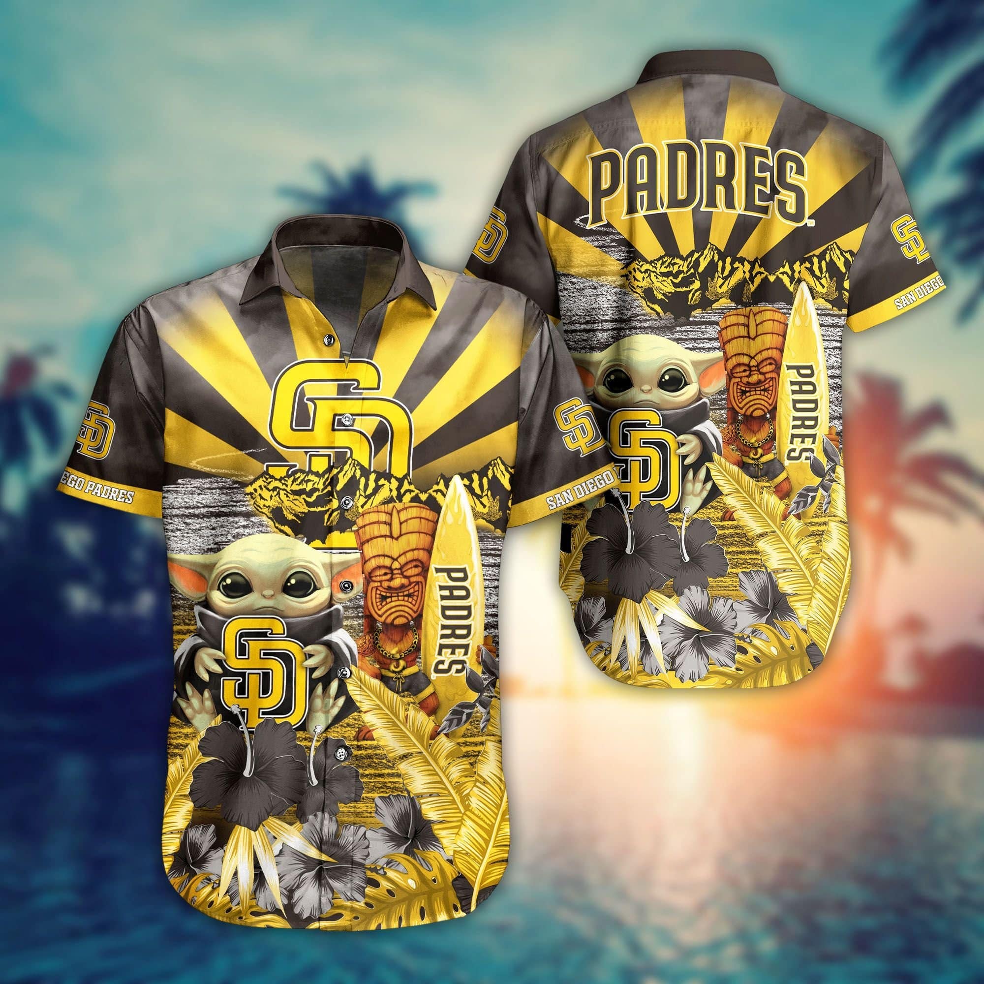  San Diego Padres MLB Baby Yoda Hawaiian Shirt