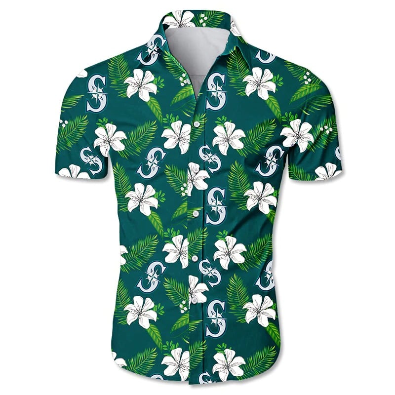  Seattle Mariners Hawaiian Shirt Tropical Flower Gift For Fans