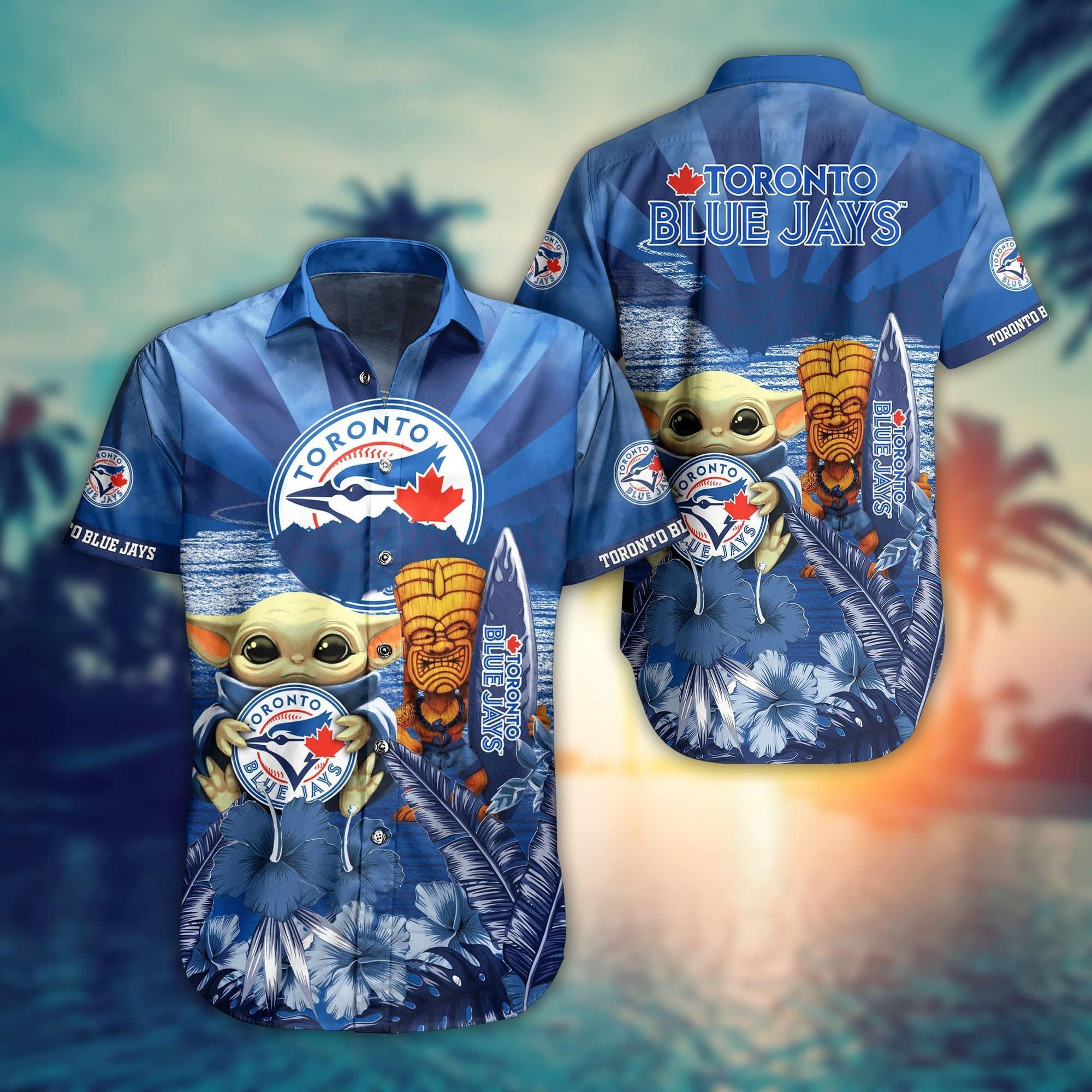  Toronto Blue Jays MLB Baby Yoda Hawaiian Shirt