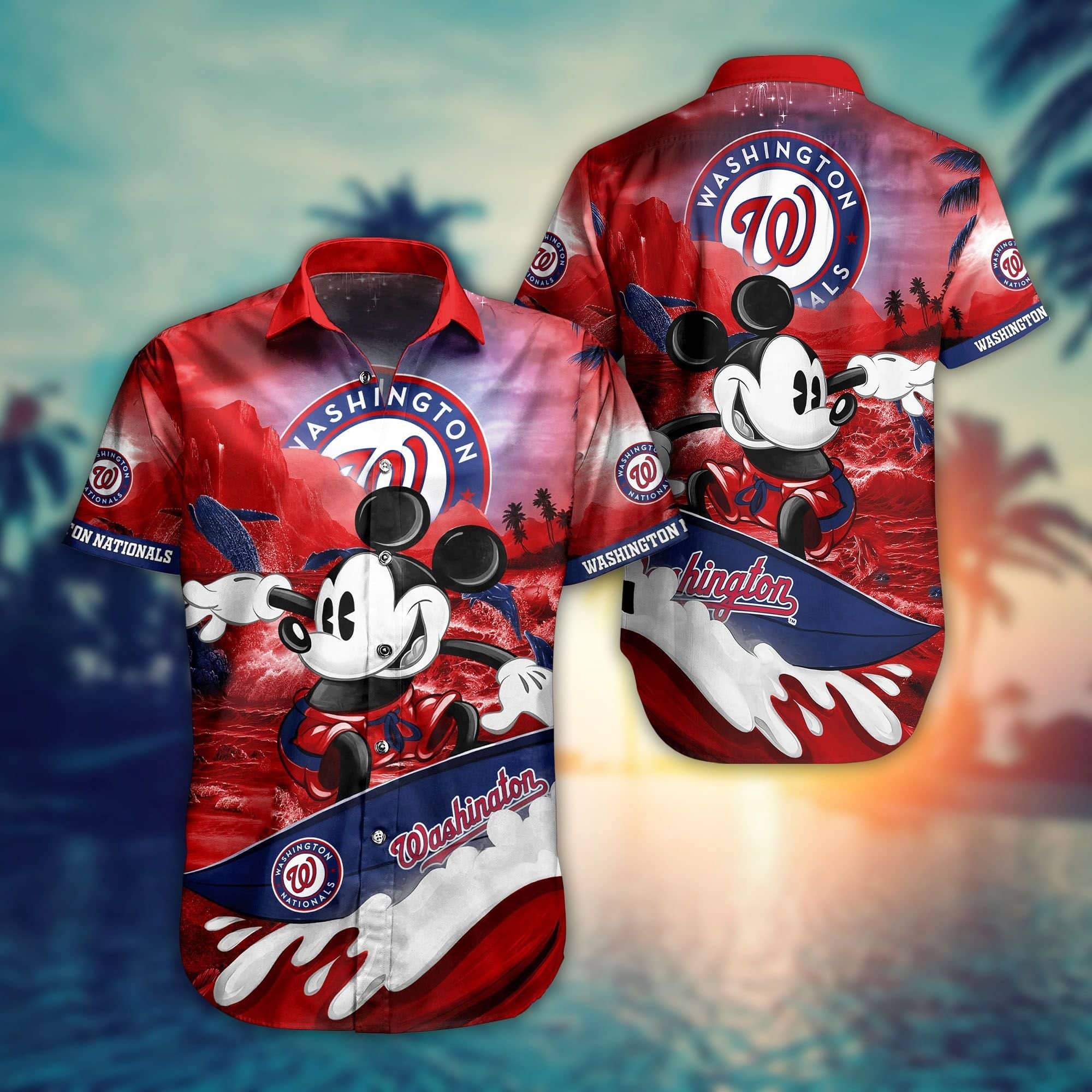  Washington Nationals Mickey MLB Hawaiian Shirt